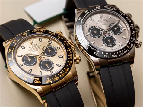 rolex daytona rubber strap gold|Rolex daytona with oysterflex strap.